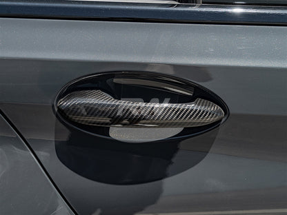 RW Carbon BMW Carbon Fiber Door Handle Trim Set-Exterior-Silicon Valley Bimmer