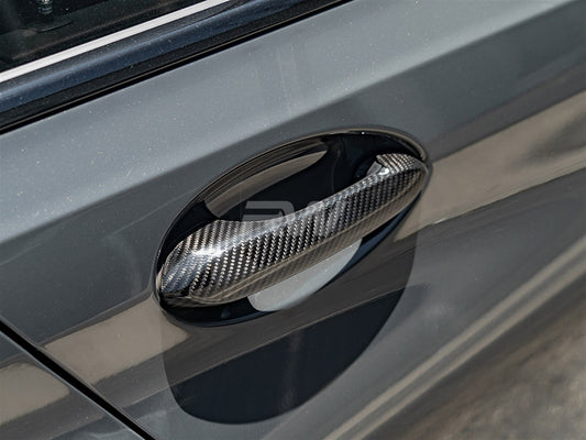 RW Carbon BMW Carbon Fiber Door Handle Trim Set-Exterior-Silicon Valley Bimmer