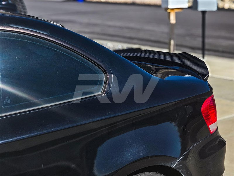 RW Carbon BMW E82 Carbon Fiber GTX Trunk Spoiler-Exterior-Silicon Valley Bimmer