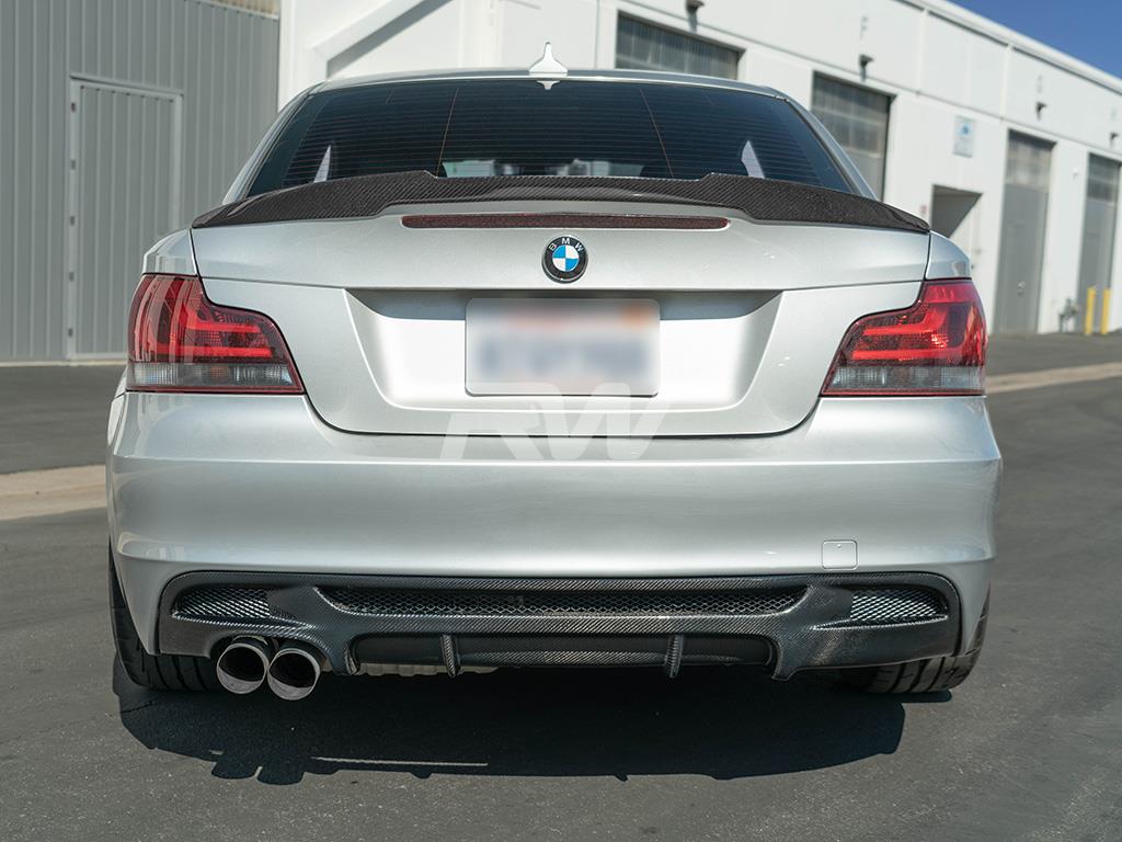RW Carbon BMW E82 Carbon Fiber M4 Style Trunk Spoiler-Exterior-Silicon Valley Bimmer