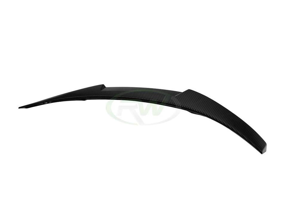 RW Carbon BMW E82 Carbon Fiber M4 Style Trunk Spoiler-Exterior-Silicon Valley Bimmer