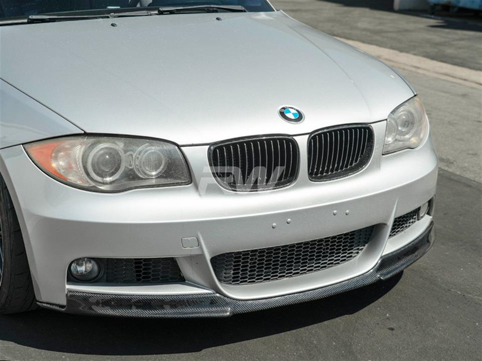 RW Carbon BMW E82 E88 Carbon Fiber Front Lip Spoiler-Exterior-Silicon Valley Bimmer