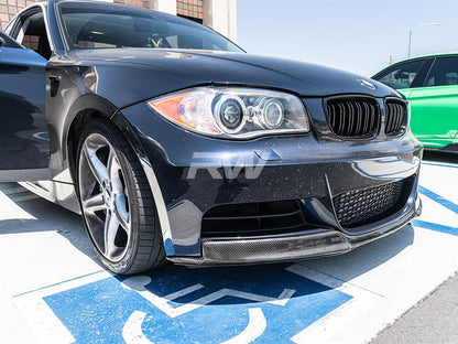 RW Carbon BMW E82 E88 Carbon Fiber Front Lip Spoiler-Exterior-Silicon Valley Bimmer