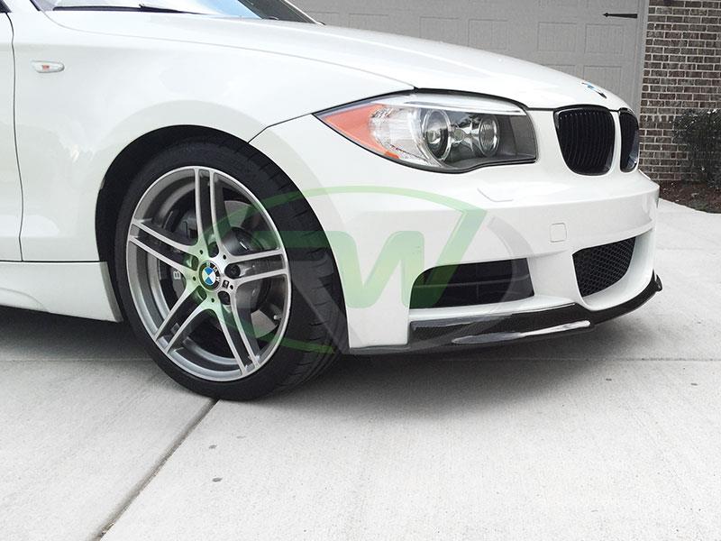 RW Carbon BMW E82 E88 Carbon Fiber Front Lip Spoiler-Exterior-Silicon Valley Bimmer