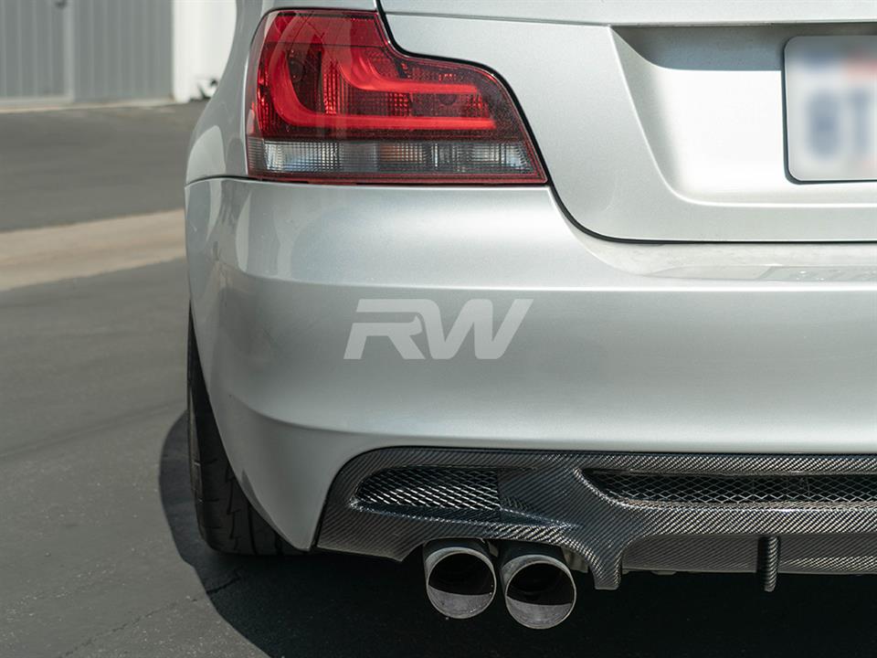 RW Carbon BMW E82 E88 Perf. Style Carbon Fiber Diffuser-Exterior-Silicon Valley Bimmer