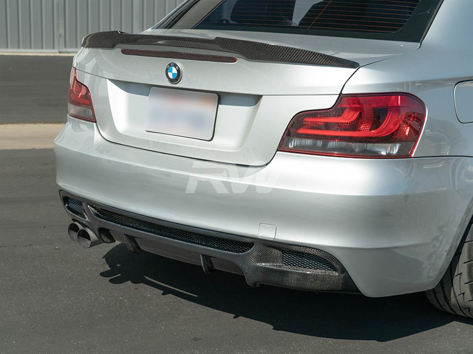 RW Carbon BMW E82 E88 Perf. Style Carbon Fiber Diffuser-Exterior-Silicon Valley Bimmer