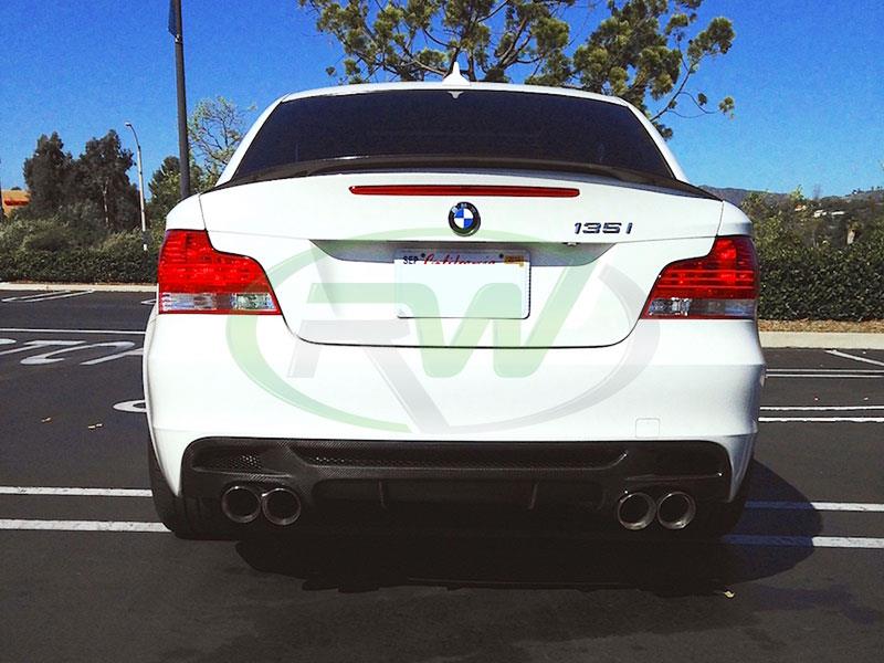 RW Carbon BMW E82 E88 Perf. Style Carbon Fiber Diffuser-Exterior-Silicon Valley Bimmer