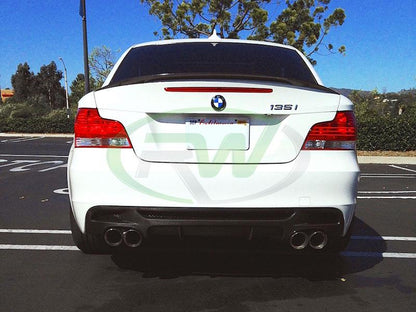 RW Carbon BMW E82 E88 Perf. Style Carbon Fiber Diffuser-Exterior-Silicon Valley Bimmer