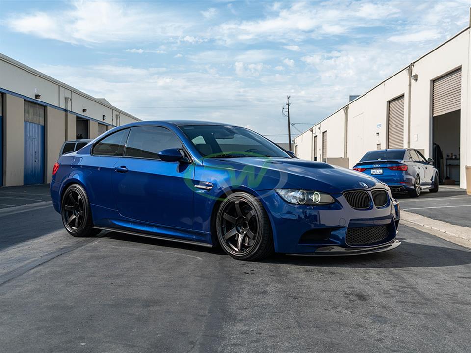 RW Carbon BMW E92 E93 M3 Carbon Fiber Side Skirt Extensions-Exterior-Silicon Valley Bimmer