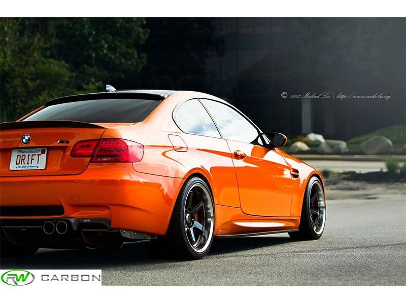 RW Carbon BMW E92 E93 M3 Carbon Fiber Side Skirt Extensions-Exterior-Silicon Valley Bimmer