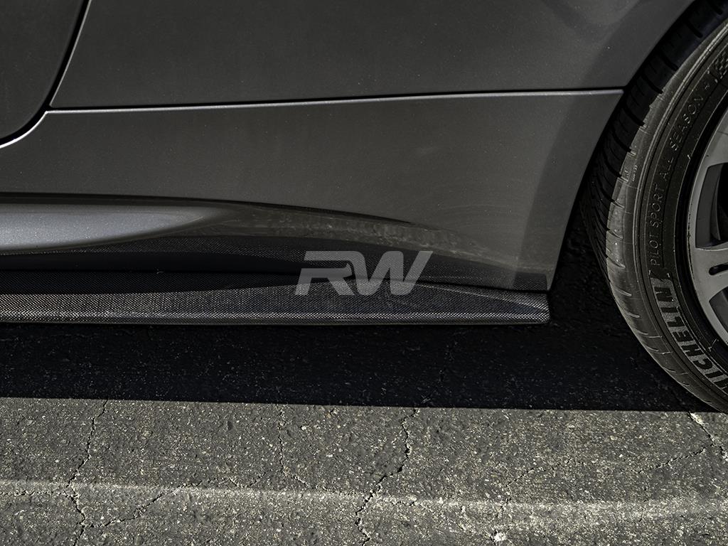 RW Carbon BMW E92 E93 M3 Carbon Fiber Side Skirt Extensions-Exterior-Silicon Valley Bimmer