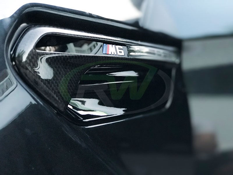 RW Carbon BMW F06 F12 F13 M6 Carbon Fiber Fender Trim-Exterior-Silicon Valley Bimmer