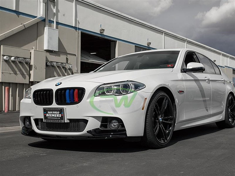 RW Carbon BMW F10 F11 Performance Style Front Lip Spoiler-Exterior-Silicon Valley Bimmer