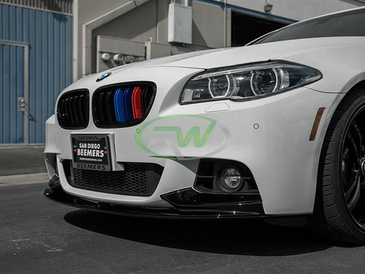 RW Carbon BMW F10 F11 Performance Style Front Lip Spoiler-Exterior-Silicon Valley Bimmer
