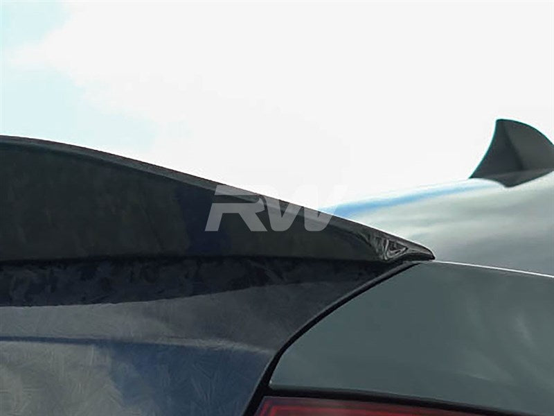 RW Carbon BMW F10 GTX Forged Carbon Trunk Spoiler-Exterior-Silicon Valley Bimmer