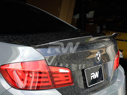 RW Carbon BMW F10 GTX Forged Carbon Trunk Spoiler-Exterior-Silicon Valley Bimmer