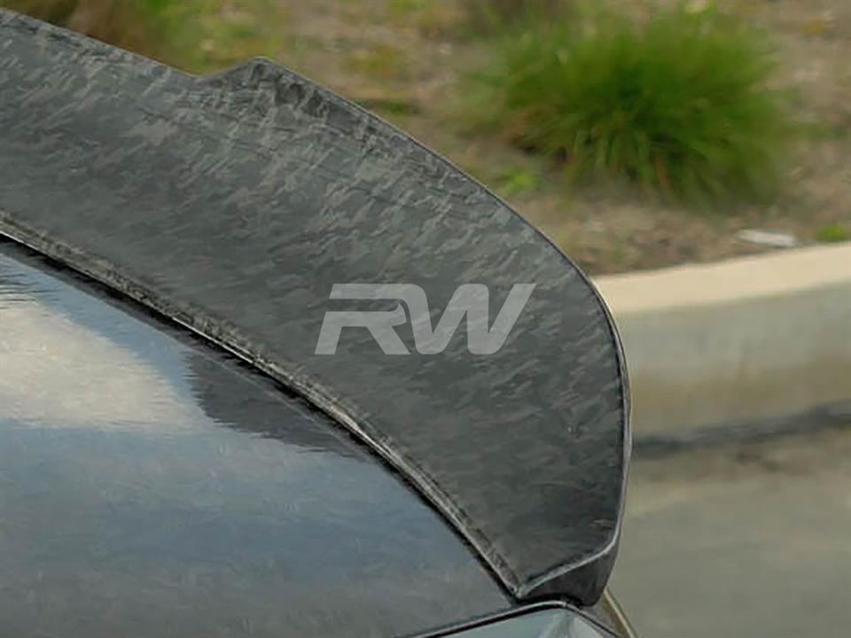 RW Carbon BMW F10 GTX Forged Carbon Trunk Spoiler-Exterior-Silicon Valley Bimmer