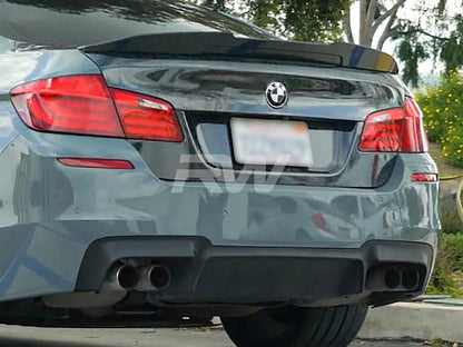 RW Carbon BMW F10 GTX Forged Carbon Trunk Spoiler-Exterior-Silicon Valley Bimmer