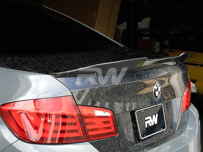 RW Carbon BMW F10 GTX Forged Carbon Trunk Spoiler-Exterior-Silicon Valley Bimmer