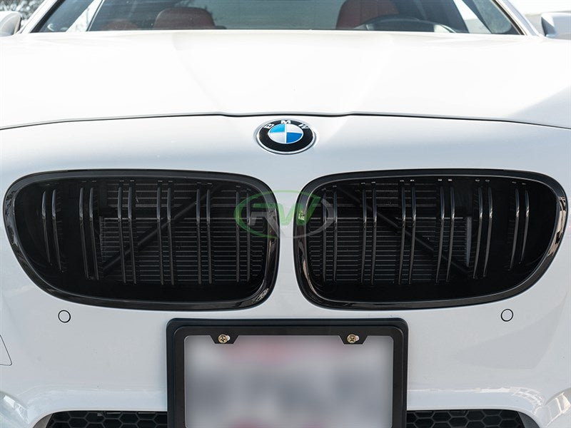 RW Carbon BMW F10 Gloss Black Double Slat Grilles-Exterior-Silicon Valley Bimmer