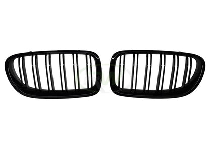 RW Carbon BMW F10 Gloss Black Double Slat Grilles-Exterior-Silicon Valley Bimmer