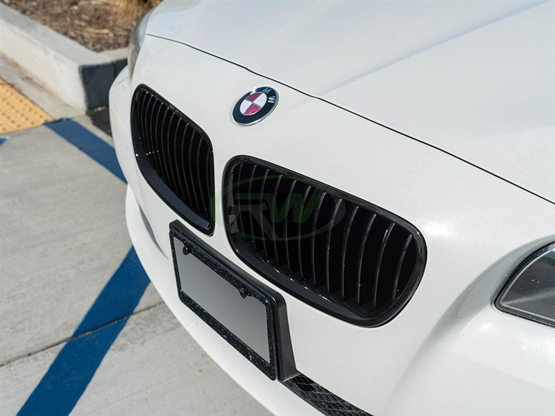RW Carbon BMW F10 Gloss Black Kidney Grilles-Exterior-Silicon Valley Bimmer
