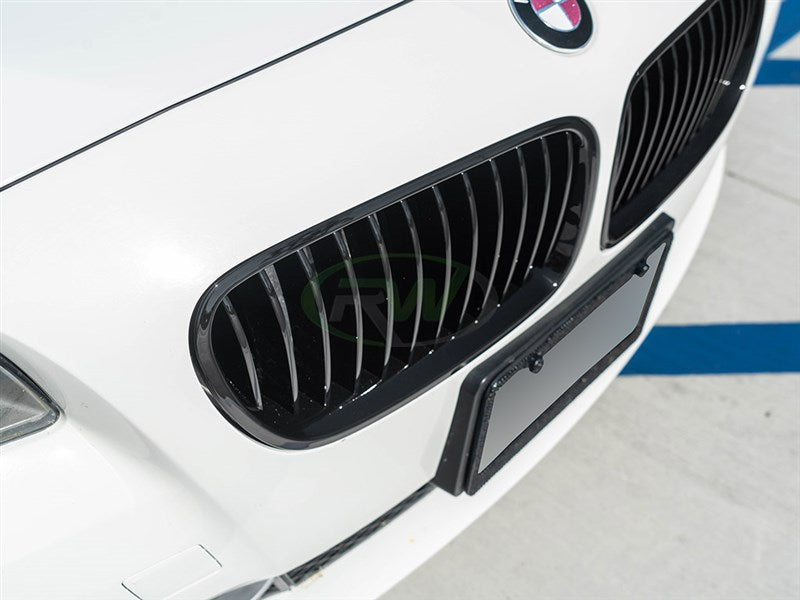 RW Carbon BMW F10 Gloss Black Kidney Grilles-Exterior-Silicon Valley Bimmer