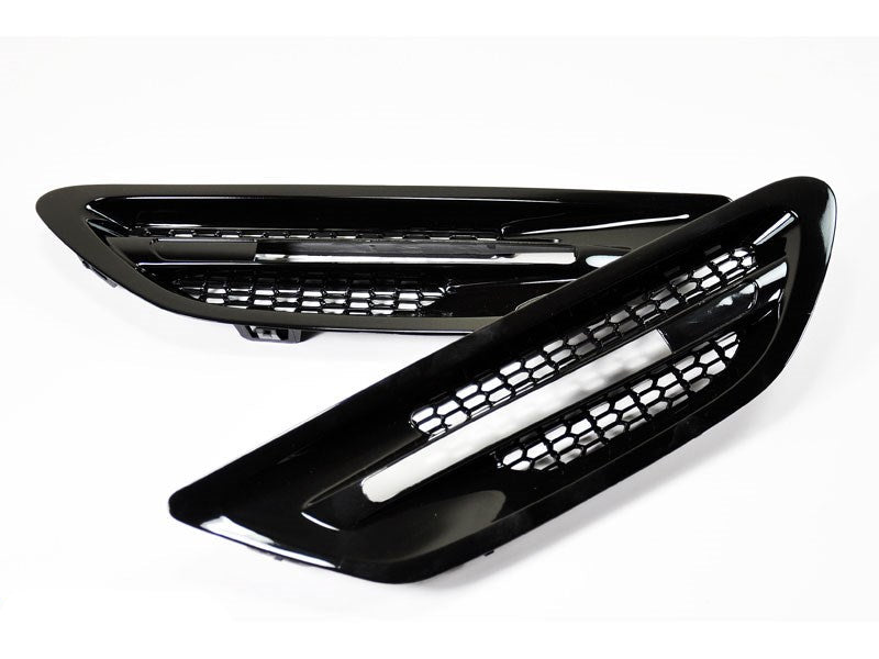 RW Carbon BMW F10 M5 Gloss Black Fender Grilles-Exterior-Silicon Valley Bimmer