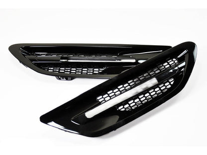 RW Carbon BMW F10 M5 Gloss Black Fender Grilles-Exterior-Silicon Valley Bimmer