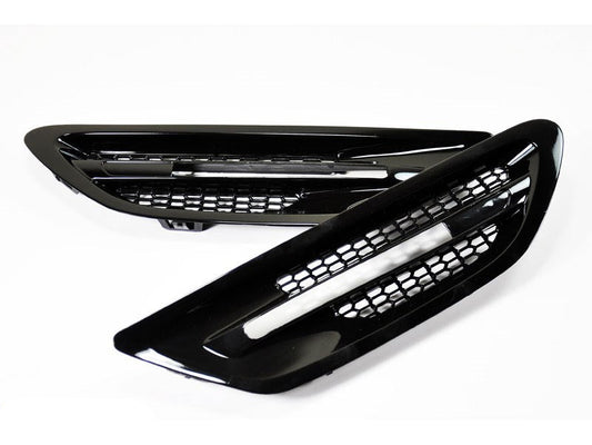 RW Carbon BMW F10 M5 Gloss Black Fender Grilles-Exterior-Silicon Valley Bimmer