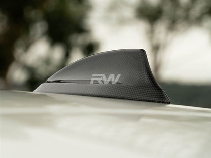RW Carbon BMW F15 F16 F85 F86 Carbon Fiber Antenna Cover-Exterior-Silicon Valley Bimmer