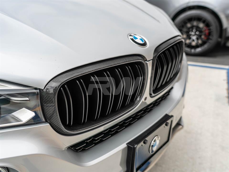 RW Carbon BMW F15 F16 F85 F86 Carbon Fiber Grilles-Exterior-Silicon Valley Bimmer