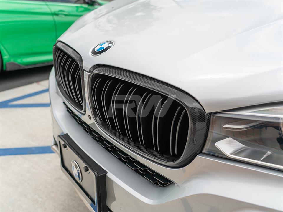 RW Carbon BMW F15 F16 F85 F86 Carbon Fiber Grilles-Exterior-Silicon Valley Bimmer