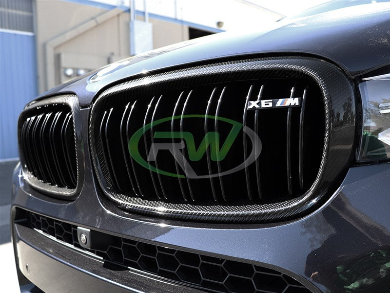 RW Carbon BMW F15 F16 F85 F86 Carbon Fiber Grilles-Exterior-Silicon Valley Bimmer