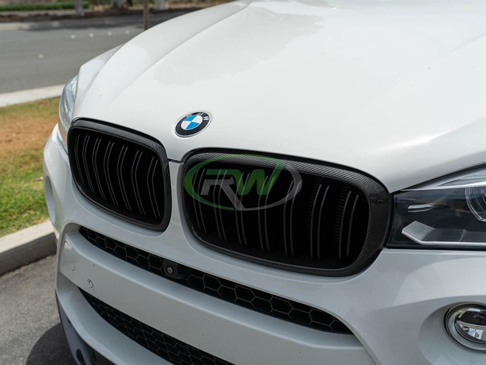 RW Carbon BMW F15 F16 F85 F86 Carbon Fiber Grilles-Exterior-Silicon Valley Bimmer