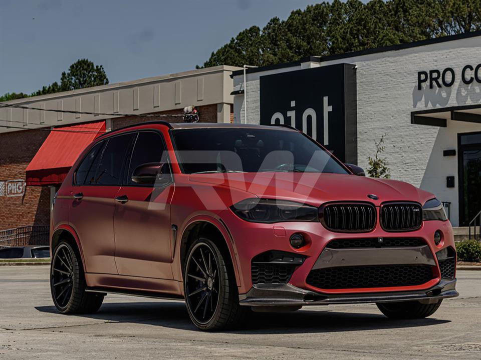 RW Carbon BMW F15 X5 F85 X5M CF Side Skirt Extensions-Exterior-Silicon Valley Bimmer