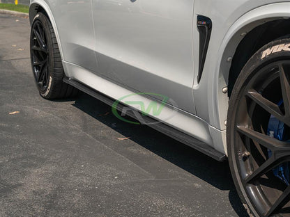 RW Carbon BMW F15 X5 F85 X5M CF Side Skirt Extensions-Exterior-Silicon Valley Bimmer