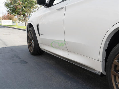RW Carbon BMW F15 X5 F85 X5M CF Side Skirt Extensions-Exterior-Silicon Valley Bimmer