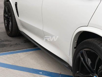 RW Carbon BMW F15 X5 F85 X5M CF Side Skirt Extensions-Exterior-Silicon Valley Bimmer