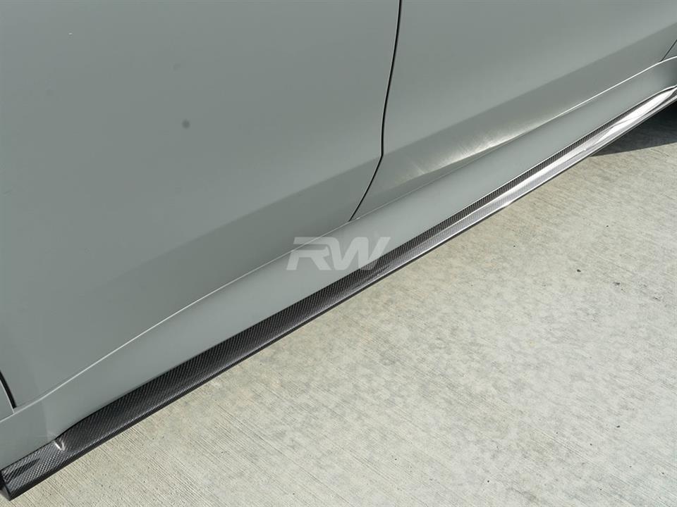 RW Carbon BMW F15 X5 F85 X5M CF Side Skirt Extensions-Exterior-Silicon Valley Bimmer