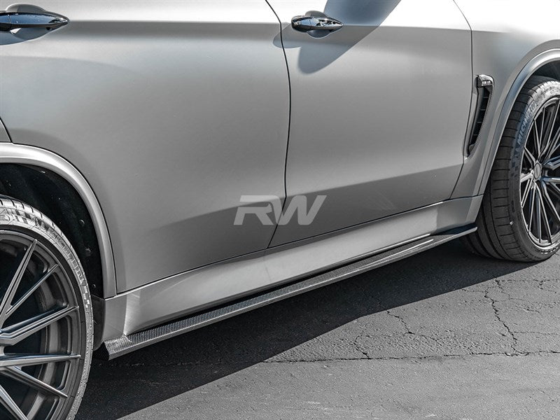 RW Carbon BMW F15 X5 F85 X5M CF Side Skirt Extensions-Exterior-Silicon Valley Bimmer