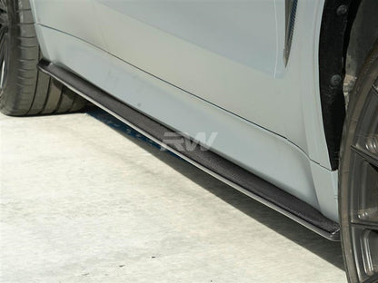 RW Carbon BMW F15 X5 F85 X5M CF Side Skirt Extensions-Exterior-Silicon Valley Bimmer