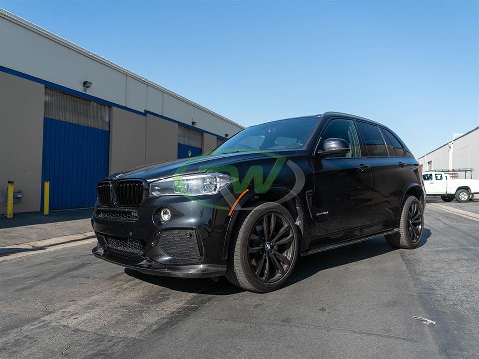 RW Carbon BMW F15 X5 M Sport 3D Style Carbon Fiber Front Lip-Exterior-Silicon Valley Bimmer