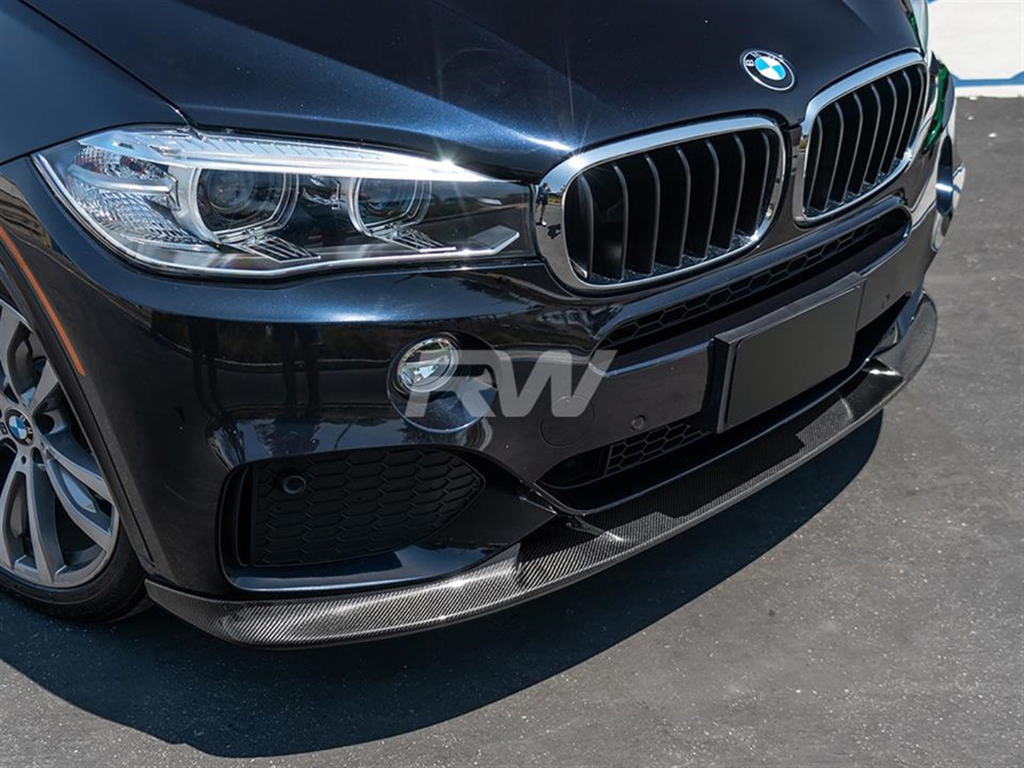 RW Carbon BMW F15 X5 M Sport 3D Style Carbon Fiber Front Lip-Exterior-Silicon Valley Bimmer