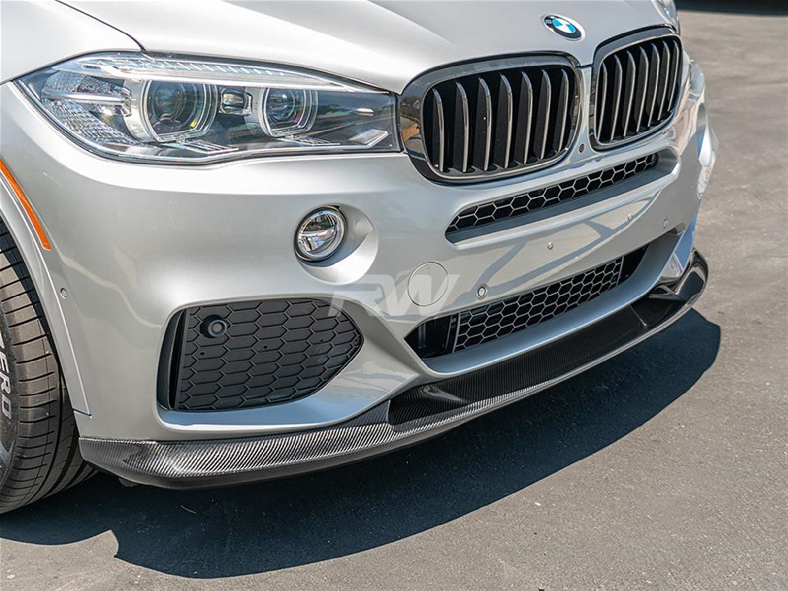 RW Carbon BMW F15 X5 M Sport 3D Style Carbon Fiber Front Lip-Exterior-Silicon Valley Bimmer