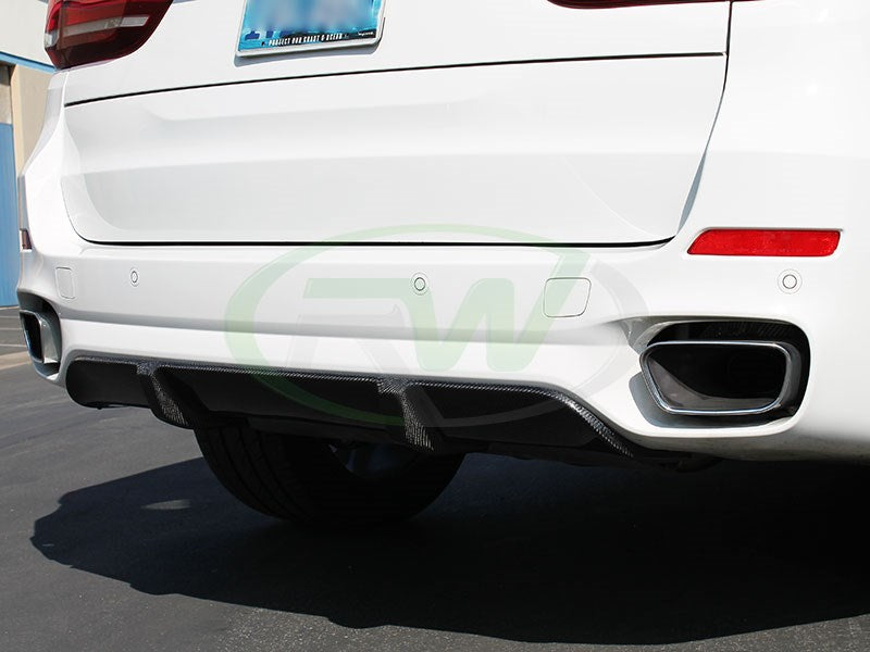 RW Carbon BMW F15 X5 M Sport Carbon Fiber Rear Diffuser-Exterior-Silicon Valley Bimmer