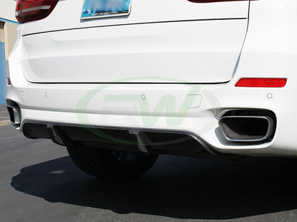 RW Carbon BMW F15 X5 M Sport Carbon Fiber Rear Diffuser-Exterior-Silicon Valley Bimmer