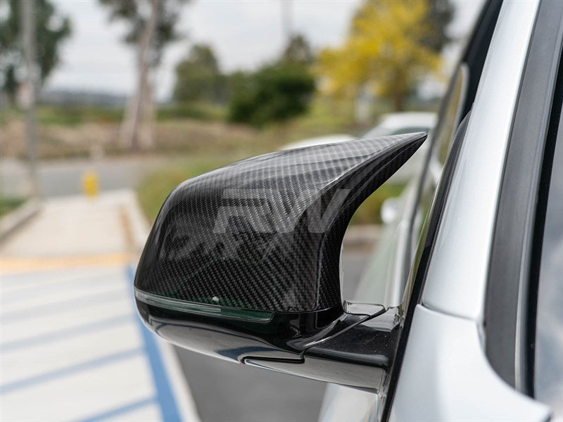 RW Carbon BMW F15 X5/F16 X6 M Style Dry CF Mirror Caps-Exterior-Silicon Valley Bimmer