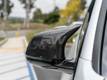 RW Carbon BMW F15 X5/F16 X6 M Style Dry CF Mirror Caps-Exterior-Silicon Valley Bimmer