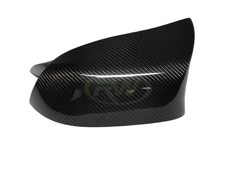 RW Carbon BMW F15 X5/F16 X6 M Style Dry CF Mirror Caps-Exterior-Silicon Valley Bimmer